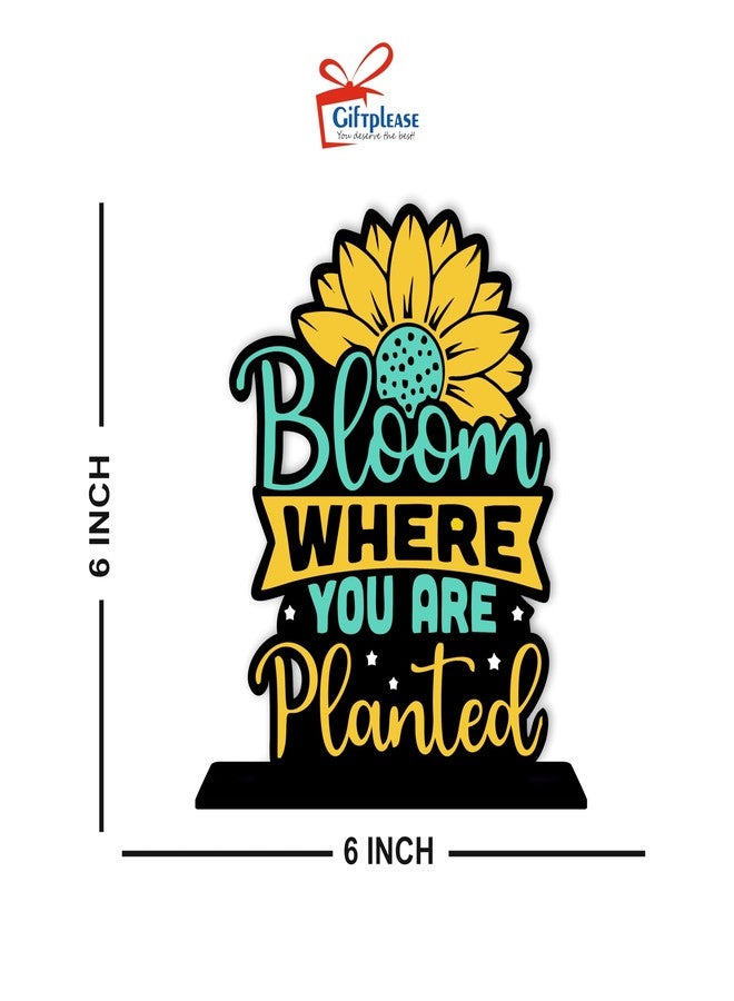 Giftplease Wooden Idols and Figurine Quotes Table Decoration for Office Desk | Home Decor Item | Living Room | Modern Art Wood Showpiece Gift Item (TP-119) - Image 5